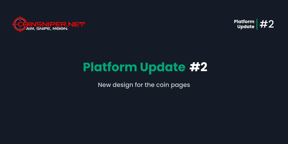 Platform Update #2: New design for the coin pages