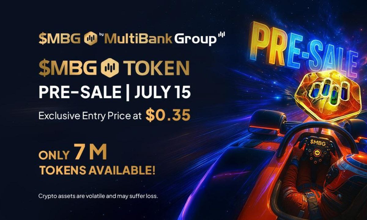 MultiBank Group Sets July 15 Launch for $MBG Token Presale — Only 7 Million Tokens Available at $0.35