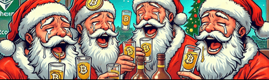 Drunk Santa Claus profile banner