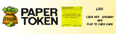 $500M piece of paper profile banner