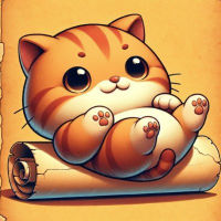 Danjuan scroll cat