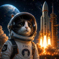 First Cat In Space
