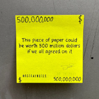 $500M piece of paper