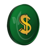 Green Dollar Coin
