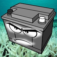 Car Battery in the Ocean Token