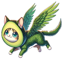 Flying Avocado Cat
