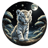 Baby White Tiger Moon