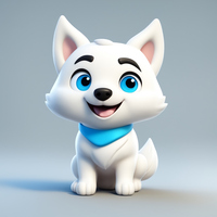 Shiba White Wolf
