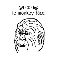 le monkey face @(・ェ・)@