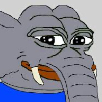 Elephant with Bitcoin