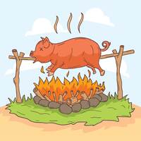Burned Pig
