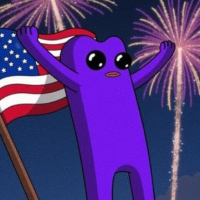 Purple fwog on sol