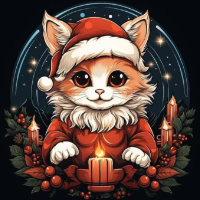 Santa cat 😺