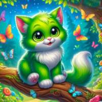 Green Cat