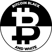 BITCOIN BLACK WHITE