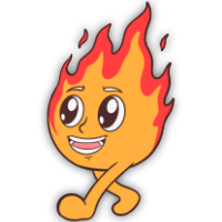 Funny Flame Coin