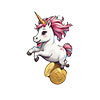 Jumping With Unicorn Moneybags