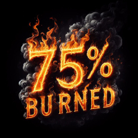 75% BURNED