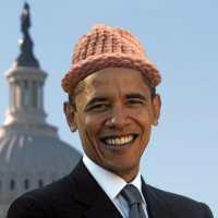 OBAMA WIF HAT