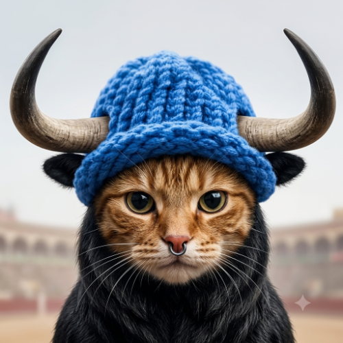 Catwifblackbull